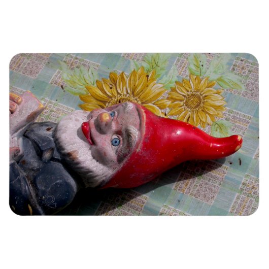 Magnet Flexible Vintage Garden Gnome (Horizontal)
