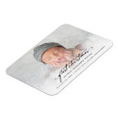 Magnet Flexible Vintage Handwriting Baby's 1st Christmas Photo (Côté Gauche)