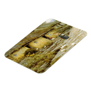 Magnet Flexible Vintage Helen Allingham Irish Cottage