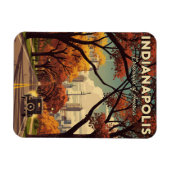 Magnet Flexible Vintage Indiana Indianapolis (Horizontal)