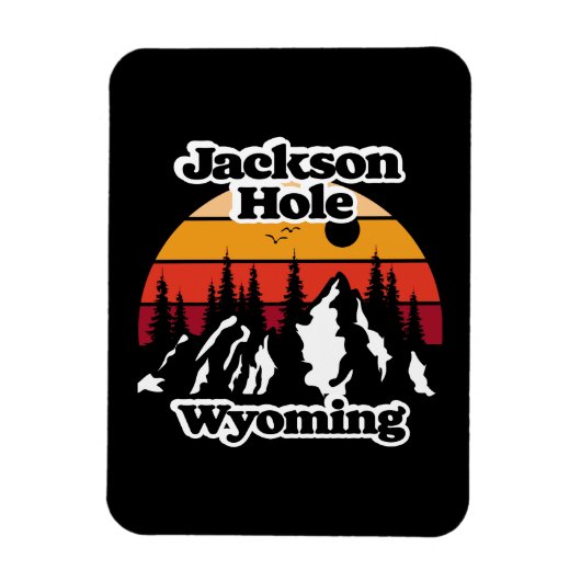 Magnet Flexible Vintage Jackson Hole Wyoming (Vertical)