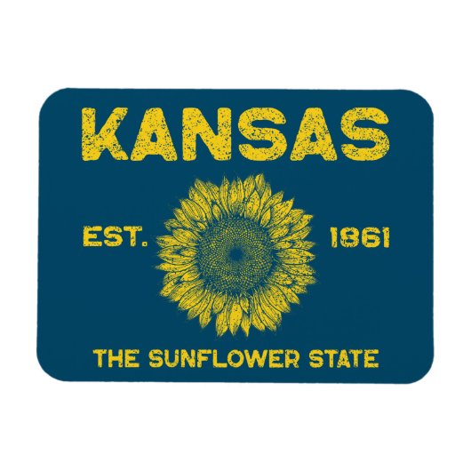 Magnet Flexible Vintage Kansas (Horizontal)