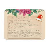 Magnet Flexible Vintage Kris Kringle Cookies Recette Noël (Horizontal)