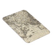 Magnet Flexible Vintage Map Of Europe and Asia (Côté Droit)