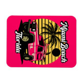 Magnet Flexible Vintage Miami Beach Floride (Horizontal)