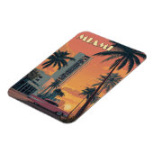 Magnet Flexible Vintage Miami Florida Travel (Côté Gauche)