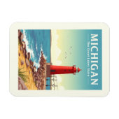 Magnet Flexible Vintage Michigan (Horizontal)