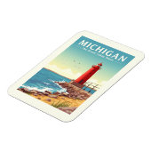 Magnet Flexible Vintage Michigan (Côté Gauche)