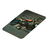 Magnet Flexible vintage motorcycle art (Côté Gauche)