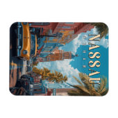 Magnet Flexible Vintage Nassau Bahamas - Classique Tropical (Horizontal)