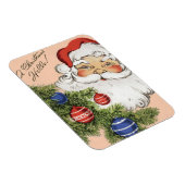 Magnet Flexible Vintage Noël Bonjour ! Jolly Santa Claus (Côté Droit)