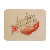Magnet Flexible Vintage poisson rouge Yokai (Horizontal)