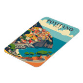 Magnet Flexible Vintage Positano Italie Voyage côtier (Côté Gauche)