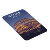 Magnet Flexible Vintage Rome Colisée Art Souvenir Italien (Côté Droit)
