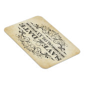 Magnet Flexible Vintage Rustic Black Flourish Mariage (Côté Droit)