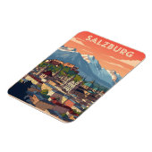 Magnet Flexible Vintage Salzbourg Autriche (Côté Gauche)