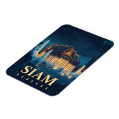 Magnet Flexible Vintage Siam Bangkok Temples Voyage (Côté Gauche)