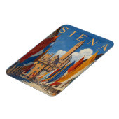 Magnet Flexible Vintage Siena Italie Voyage (Côté Gauche)