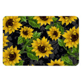Magnet Flexible Vintage sunflower (Horizontal)