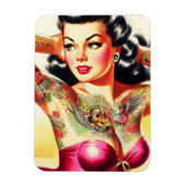 Magnet Flexible Vintage Tattooed Pinup (Vertical)