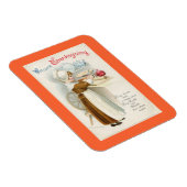 Magnet Flexible Vintage Thanksgiving Pilgrim Cook (Côté Droit)