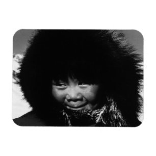 Magnet Flexible Vintage USA Alaska eskimo enfant 1970