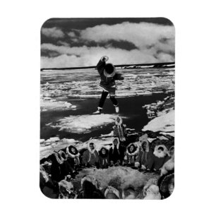 Magnet Flexible Vintage USA Alaska eskimo tossing de couverture 19