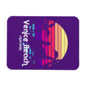 Magnet Flexible Vintage Venice Beach California Sunset (Horizontal)