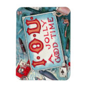 Magnet Flexible Vintage Vices Party, Jeu Boire Fumer (Vertical)