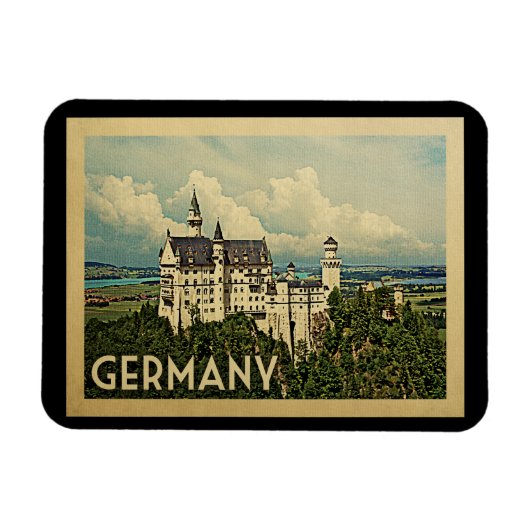 Magnet Flexible Vintage voyage de l'Allemagne (Horizontal)