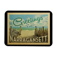 Vintage voyage de plage de Narragansett