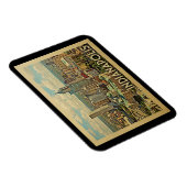 Magnet Flexible Vintage voyage d'Indianapolis Indiana (Côté Droit)