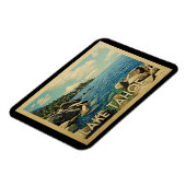 Magnet Flexible Vintage voyage du lac Tahoe (Côté Gauche)