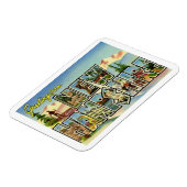 Magnet Flexible Vintage voyage du New Hampshire (Côté Gauche)