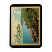 Magnet Flexible Vintage voyage du parc national Acadia (Vertical)