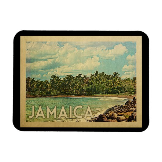 Magnet Flexible Vintage voyage jamaïcain (Horizontal)
