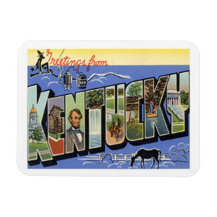 Magnet Flexible Vintage voyage Kentucky