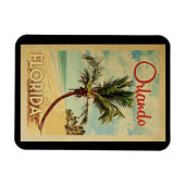 Magnet Flexible Vintage voyage Orlando Palm Tree (Horizontal)