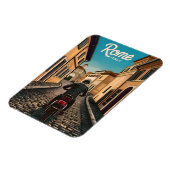 Magnet Flexible Vintage voyage Rome Italie Retro Graphisme (Côté Gauche)