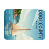 Magnet Flexible Vintage Wisconsin Door Comté Travel (Horizontal)