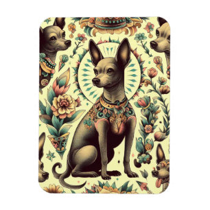 Magnet Flexible Vintage Xoloitzcuintle sans fil