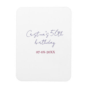 Magnet Flexible violet gras 50 anniversaire anniversaire ajouter n
