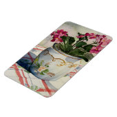 Magnet Flexible Violets africains en pot bleu 1790 (Côté Gauche)