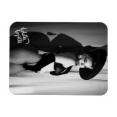 Magnet Flexible Violette Coquette "Film Noir" / Caresse 2 (Horizontal)