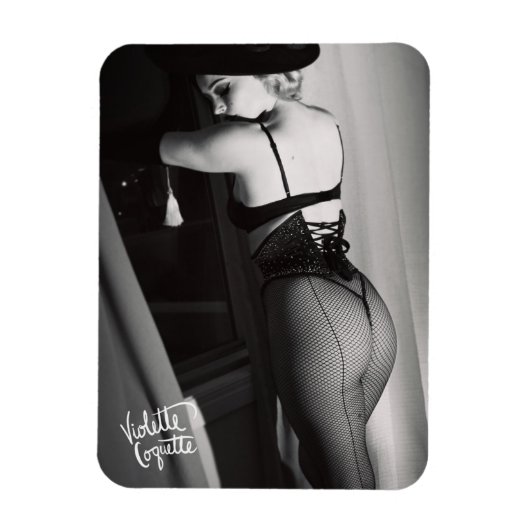 Magnet Flexible Violette Coquette "Film Noir" / Fenêtre (Vertical)