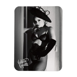 Magnet Flexible Violette Coquette "Film Noir" / Look