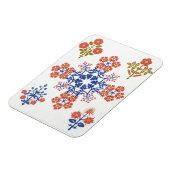 Magnet Flexible Violiet, iris et papier peint à motif tulipe, pr (Côté Gauche)