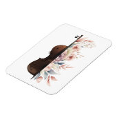 Magnet Flexible Violon aux fleurs. (Côté Gauche)