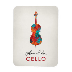 Magnet Flexible Violoncelle - musique colorée lumineuse