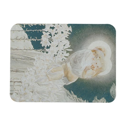 Magnet Flexible Virgin of the Lilies (Horizontal)